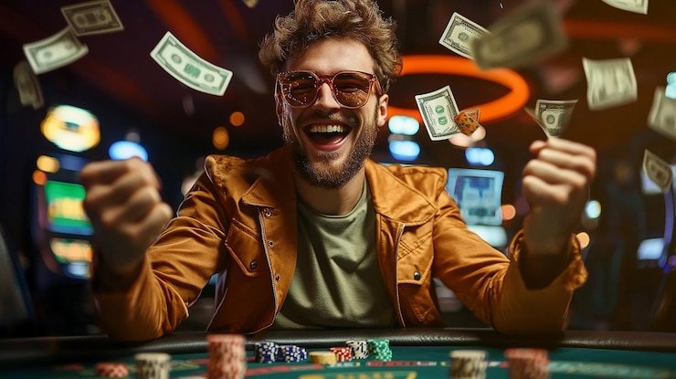 Live-dealer casino table interface on h5.8055j